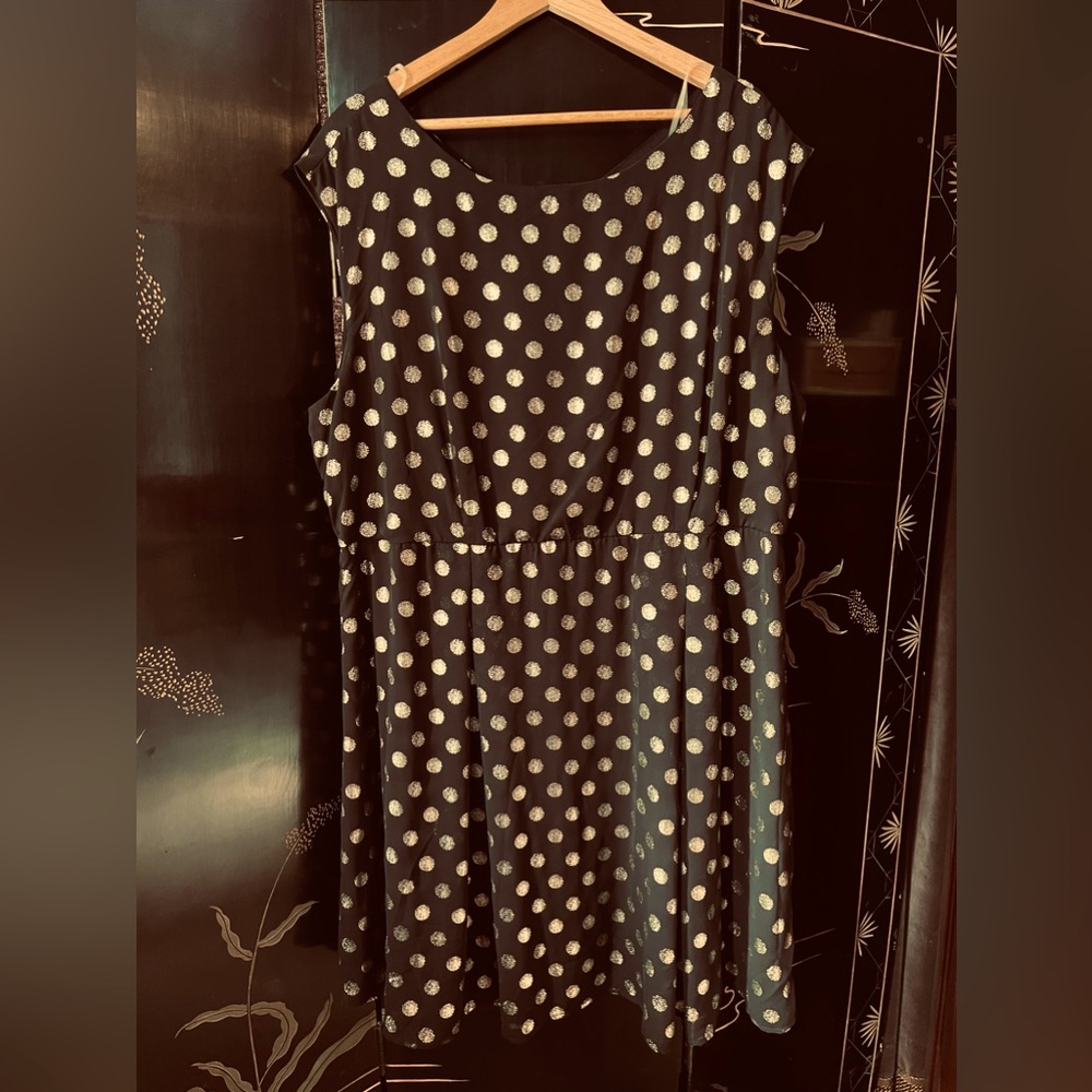 Metallic circle summer dress